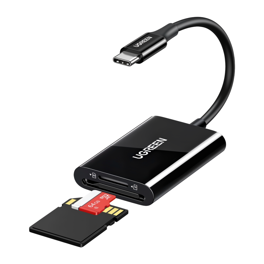 Картридер Ugreen USB-C — microSD, SD (CM265)